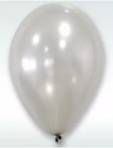 50 metalických stříbrných balónků 30 cm