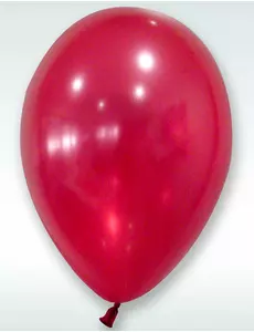 50 metalických červených balónků 30 cm