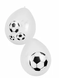 6 balónků Football Party 25 cm