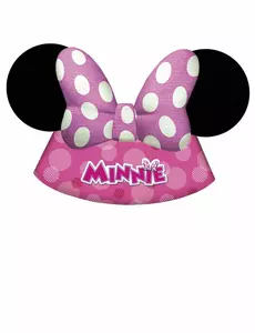 6 party kloboučků Minnie Bow-Tique