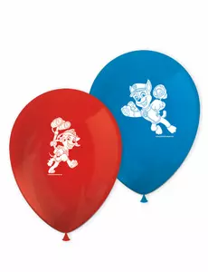 8 latexových balónků Paw Patrol Ready for Action červené a modré