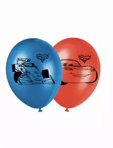 8 latexových balónků Cars
