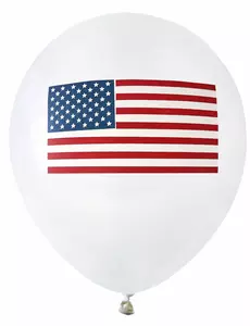 8 latexových balónků USA 23 cm