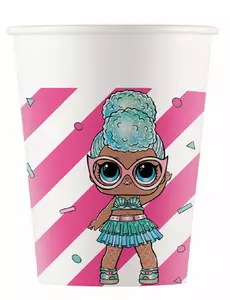 8 kartonových kelímků LOL 200 ml