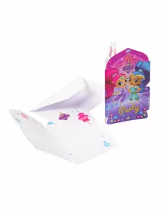 8 pozvánek a obálek Shimmer and Shine