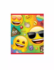 8 plastových dárkových taštiček Rainbow Emoji