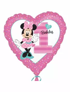 Fóliový balónek Minnie Mouse 1st Birthday 43cm