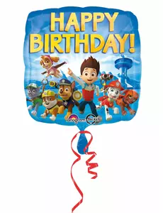 Fóliový balónek Happy Birthday Paw Patrol 43 cm