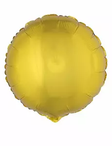 Kulatý zlatý fóliový balónek 45 cm