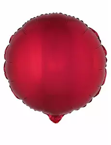Červený kulatý fóliový balónek 45 cm