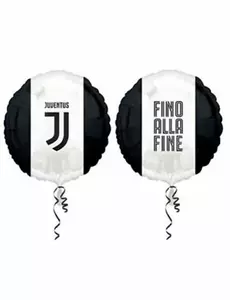 Černo-bílý fóliový balónek Juventus 43 cm