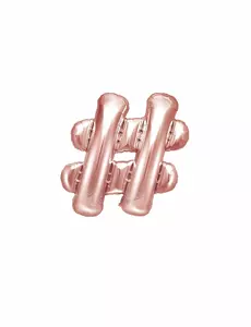 Fóliový balónek # rose gold 35 cm