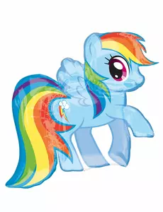 Fóliový balónek My Little Pony Rainbow Dash 71 × 68 cm
