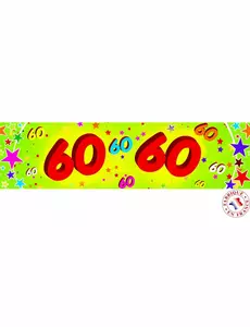 Papírový banner 60. výročí 0.16 x 2.44 m