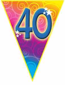 Girlanda „40 let“ 5 m