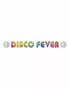 Kartonový banner Disco Fever 15 × 213 cm