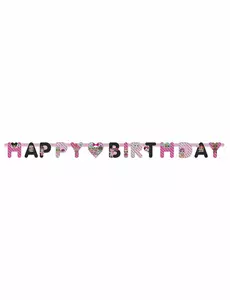 Kartonová girlanda Happy Birthday LOL Surprise 1,69 m