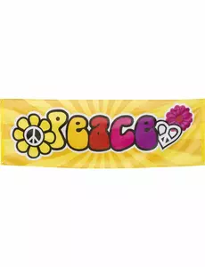 Látkový banner Hippie Flower Power