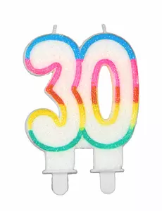 Narozeninová svíčka číslo 30