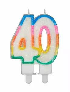 Narozeninová svíčka číslo 40