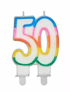 Narozeninová svíčka číslo 50