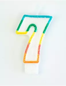 Narozeninová svíčka číslo 7 7.5 cm