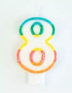 Narozeninová svíčka číslo 8 7.5 cm