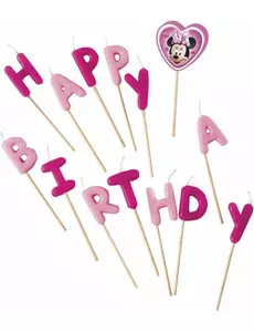 Narozeninové svíčky Minnie Happy Birthday