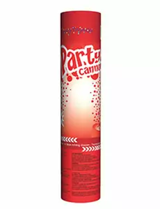 Červené konfety dělo 20 cm