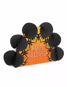 Středový dekor Happy Halloween pavouk 15 x 21 cm
