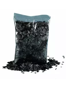 Tmavě šedý sáček konfet 200 g