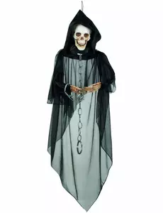 Halloweenská závěsná dekorace spoutaný kostlivec