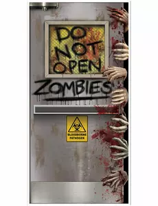Dekorace dveří Zombie Lab 76 x 152 cm