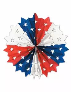 Papírová dekorace USA hvězda 28 cm