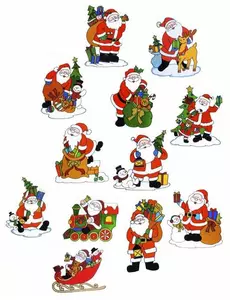 Okenní dekorace Santa Claus