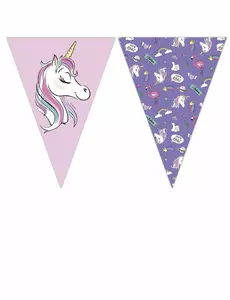 Praporková girlanda Minnie and the Unicorn (9 praporků)
