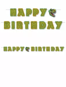 Dinosauří girlanda Happy Birthday k sestavení