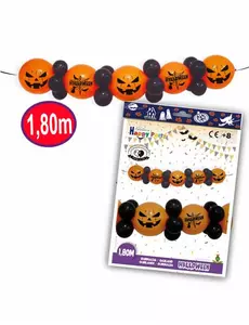 Girlanda z halloweenských latexových balónků 1,8 m