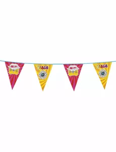 Girlanda praporků Hippie Flower Power 6m