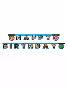 Girlanda Avengers Mighty happy birthday
