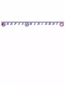 Girlanda Happy Birthday Minnie and the Unicorn 2 m
