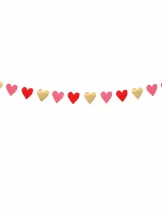 Girlanda malých srdíček Love you 2 m