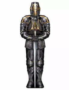 Dekorace rytíř v brnění 182 cm