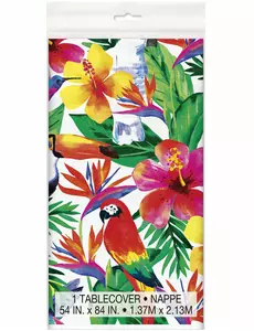 Plastový ubrus Palm Tropical Luau 137 x 213 cm