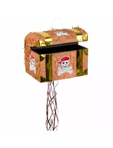 Piñata pirátská truhla 30 x 32 x 22 cm