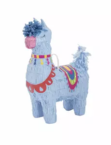 Mini modrá piñata lama 16 cm