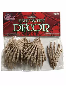 Sada 12 rukou kostlivce Halloween