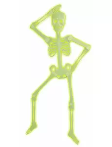 Kloubová svítící kostra 92 cm Halloween