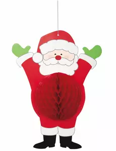Papírový závěs Santa Claus 35.5 cm