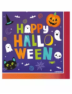 16 papírových ubrousků Halloween Friends 33 x 33 cm